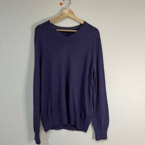 Banana‎ republic lavender luxury blend silk cotton sweater XL